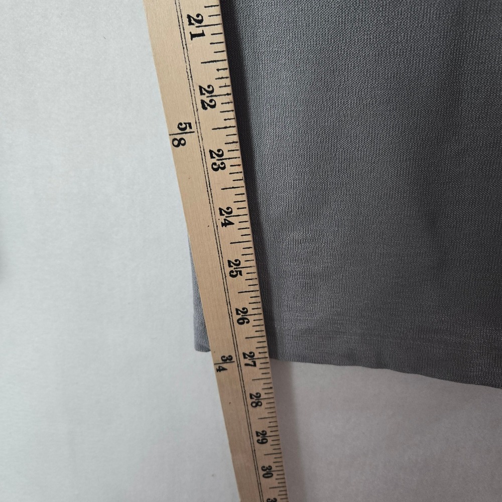 Eileen Fisher Medium Pants Gray Business Formal Pull On Tapered Ankle Slim #1088 - Picture 6 of 8